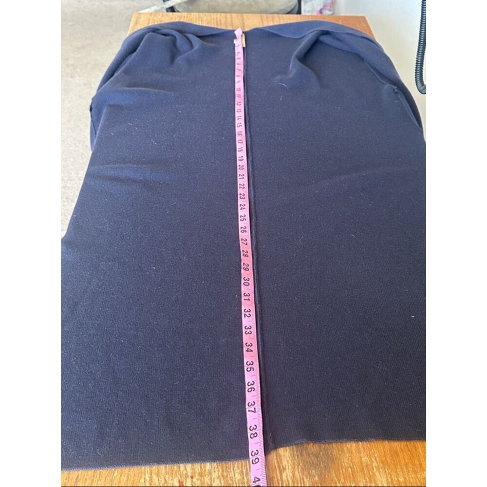 Michael Kors Cashmere Cardigan Sweater Vest Womens Medium Boho Lagen Luxury Navy - Picture 10 of 11